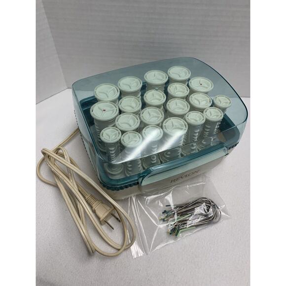 Revlon Ultra Hair Hot Rollers 3 Szs Curlers Cool Touch Tip All 20 Clips RV251 - Picture 3 of 9